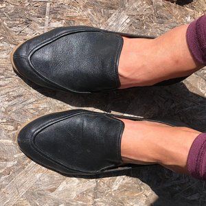 Black Susina Leather Loafers 7.5 - vintage style